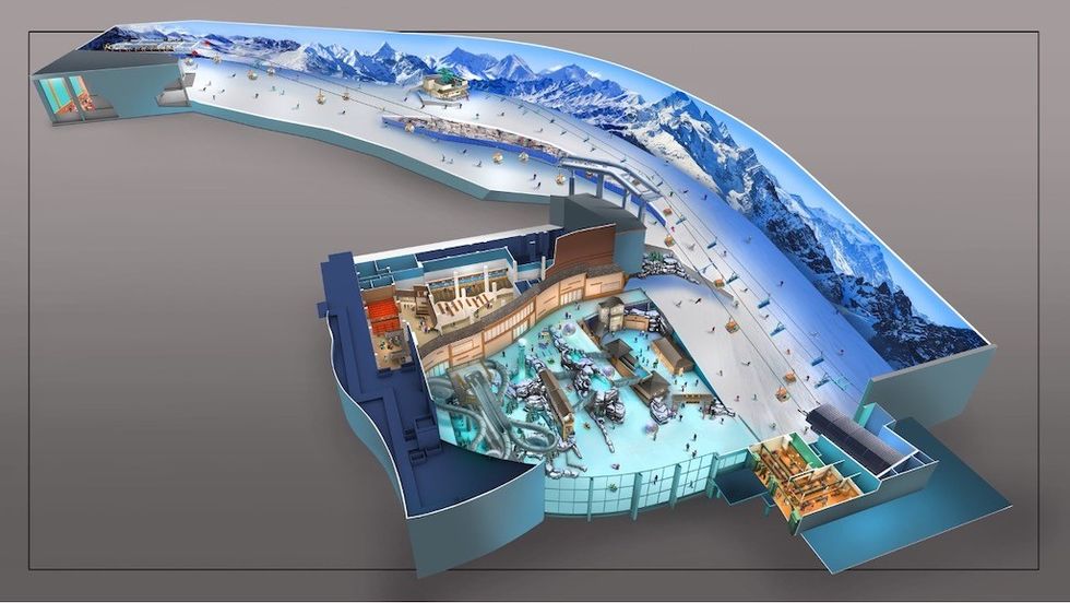 SEVEN ski park water park concept