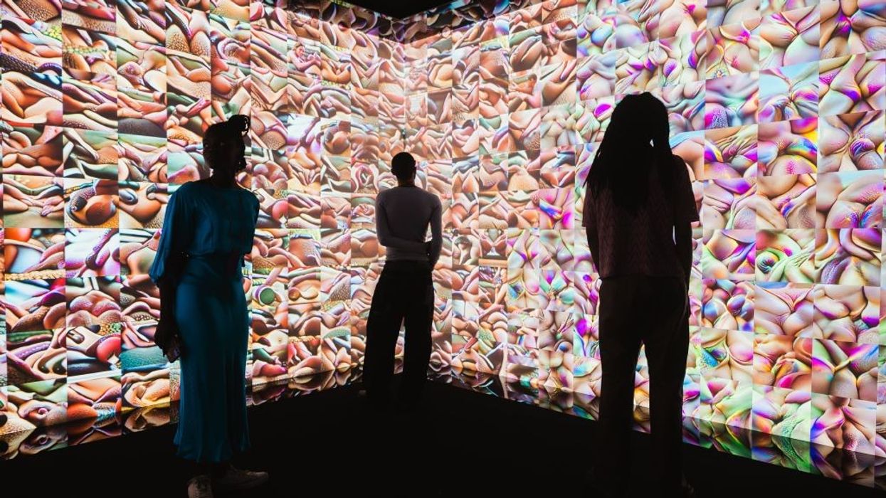 sex, desire & data - abstract art wall