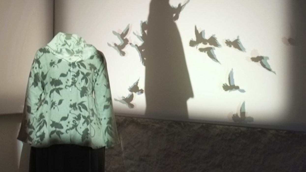 shadows evoke sally hemings at new gsm project installation, monticello