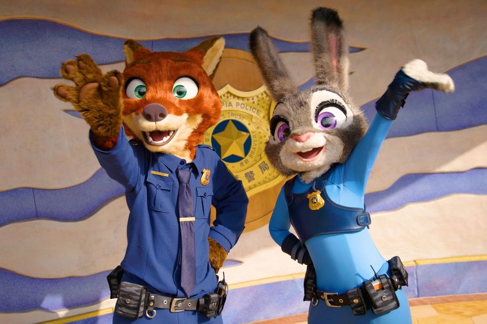 shanghai disneyland zootopia characters