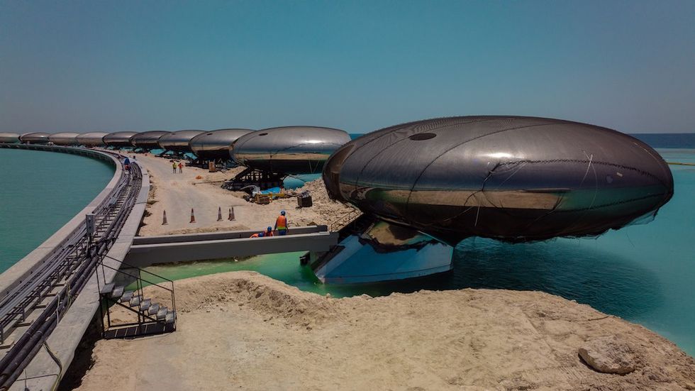 Shaybarah construction red sea
