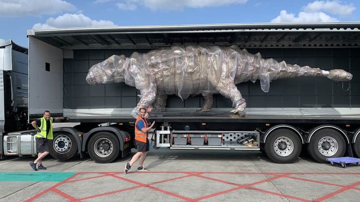 Shipping monster animatronic dinosaurs
