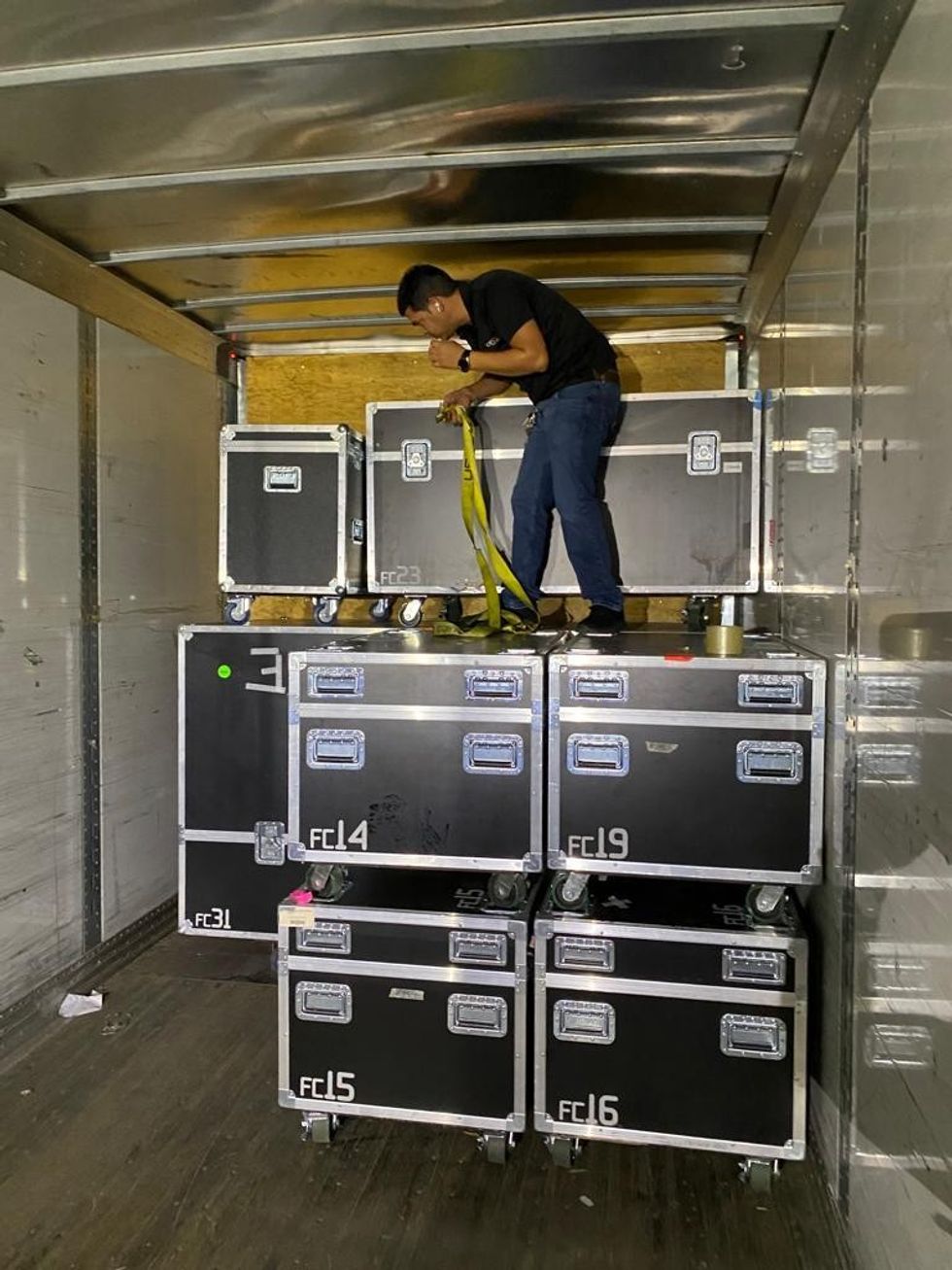 Shipping Monster exhibition load out