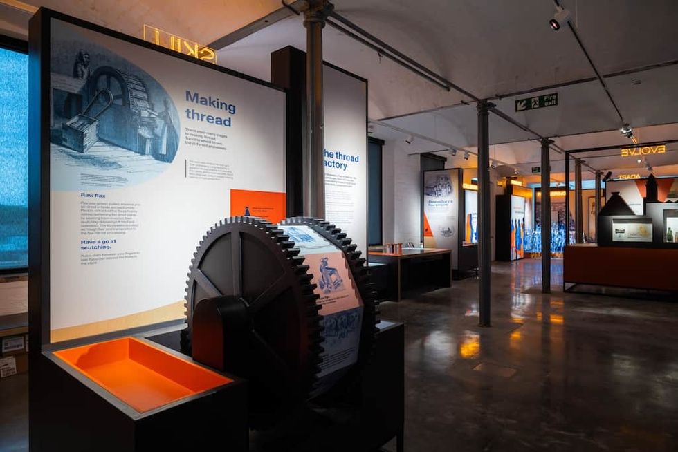 Shrewsbury Flaxmill Maltings Mather exhibit design