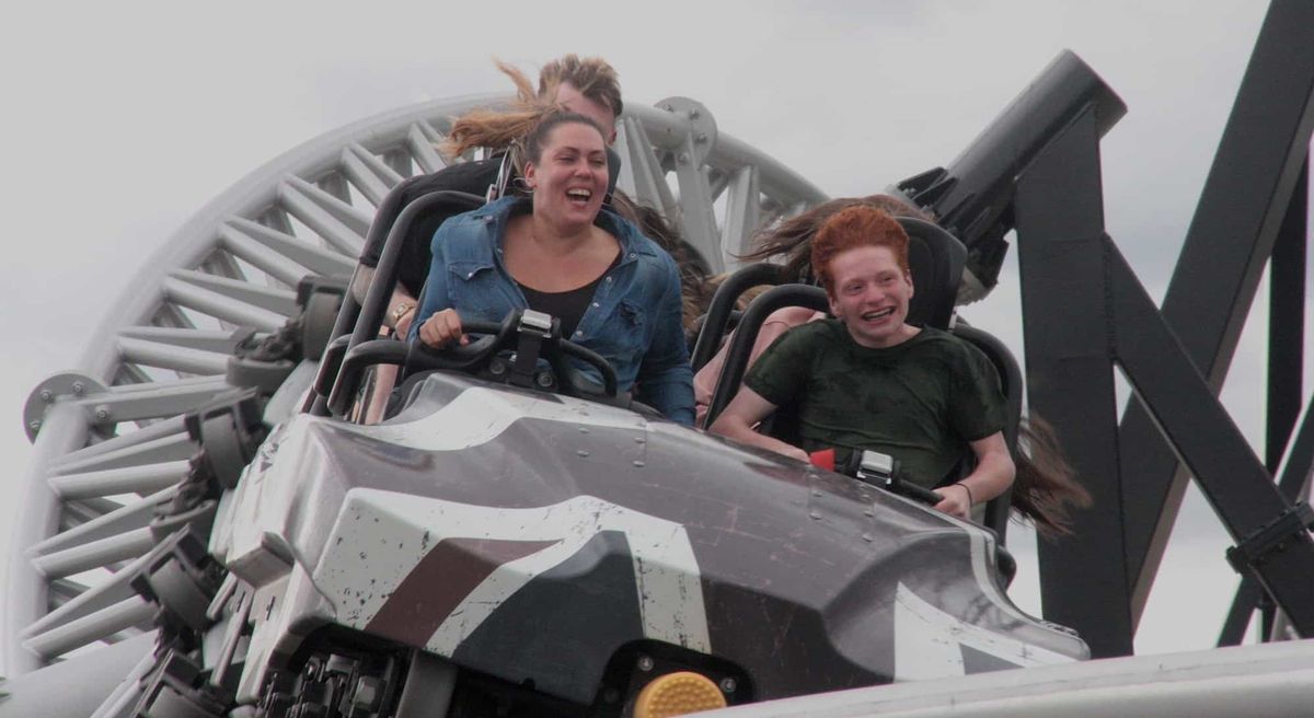 Sik 10 inversion coaster, Flamingo Land
