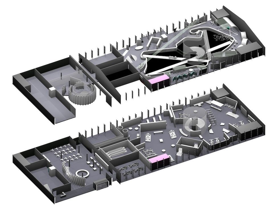 Silverstone Museum axonometric