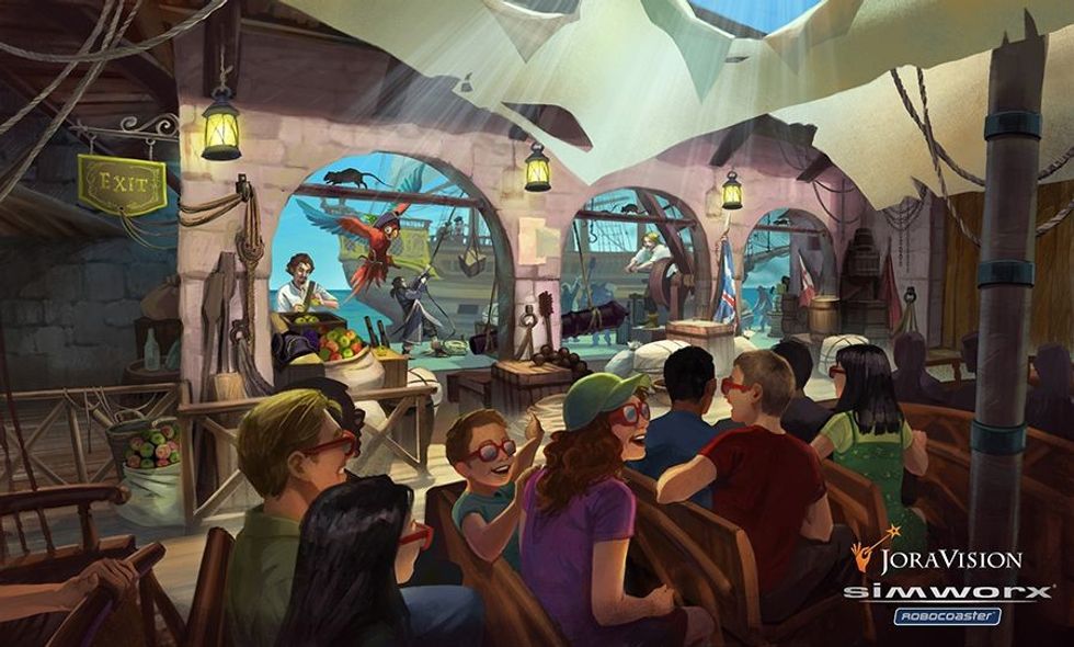 Simworx and JoraVision Create Next Generation Immersive Tunnel Dark Ride: The Curse of Blackstorm Bay