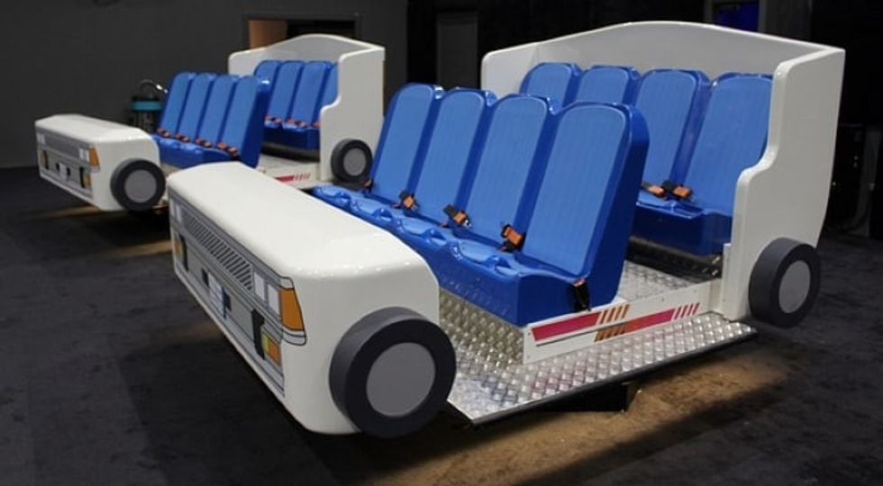 Simworx Masameer Experience BLVD Ruh City Ride Vehicle