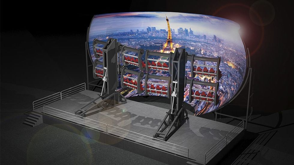 Simworx Mini Flying Theatre Concept Paris