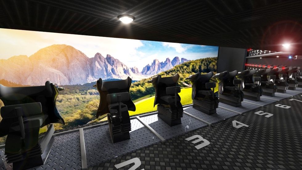 Simworx PEGASUS Flying Theatre Ride 3 x 20 Seats C 2