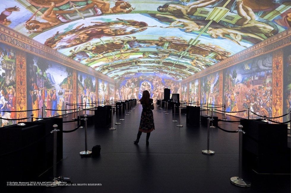 Sistine Chapel immersive experience Distributed architecture