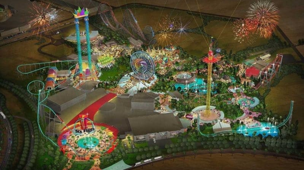 Six Flags Dubai Theme Park concept art