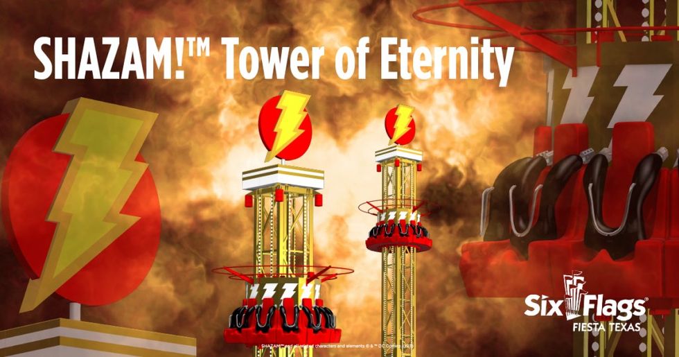 six flags fiesta texas dc universe rides