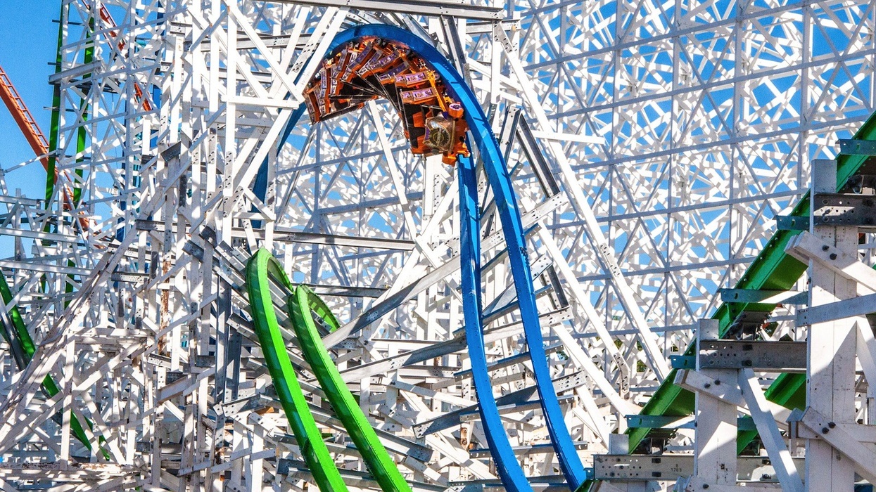 Six Flags Magic Mountain roller coaster