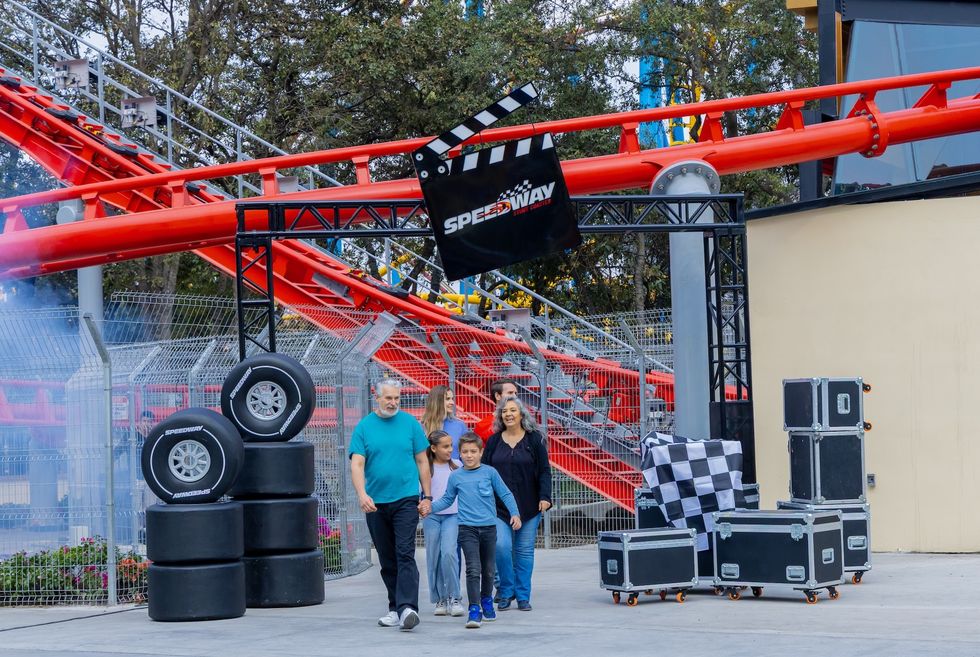 six flags mexico speedway stunt coaster