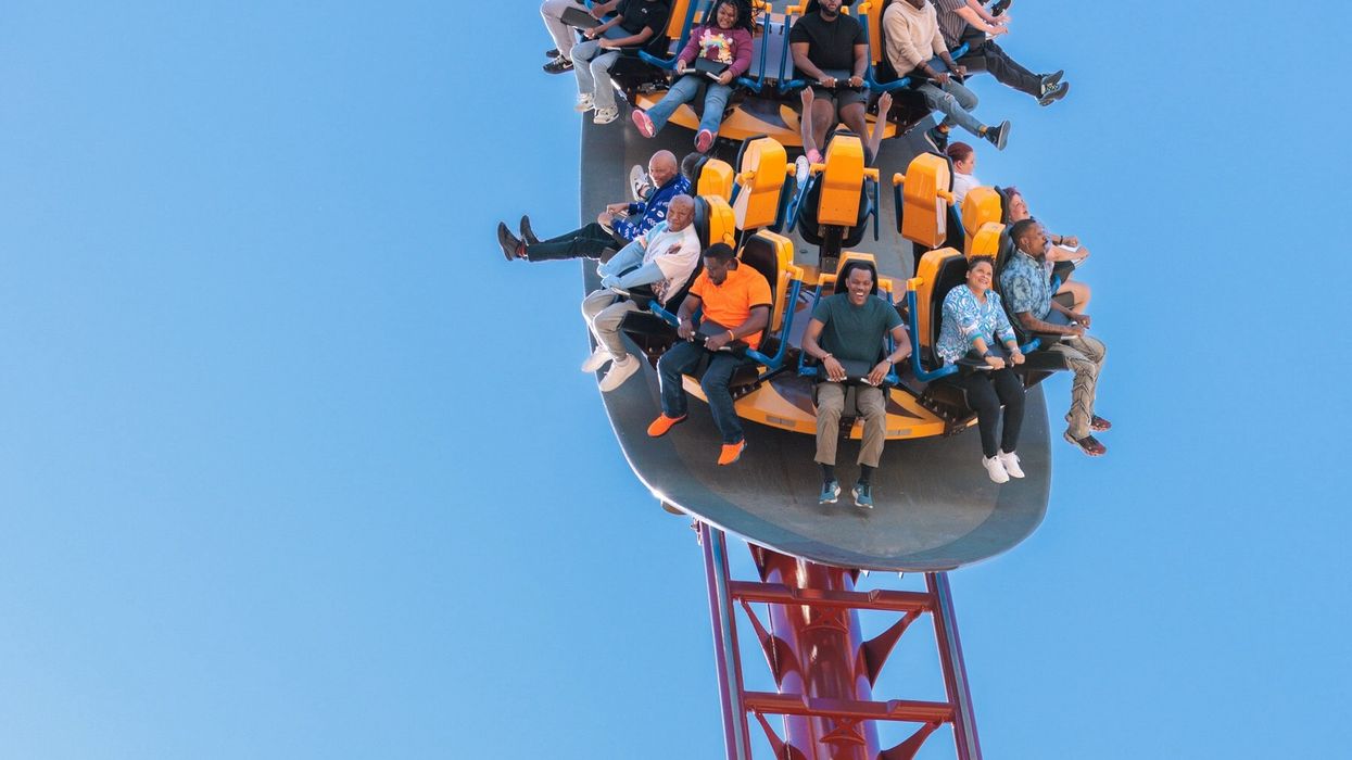 six flags over georgia gold rusher coaster
