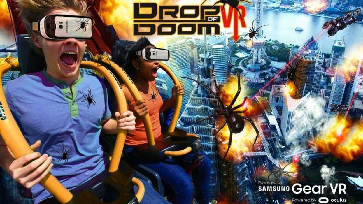 Six Flags VR Tower Ride Drop of Doom La Ronde