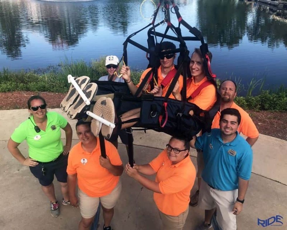 sky sled ride entertainment