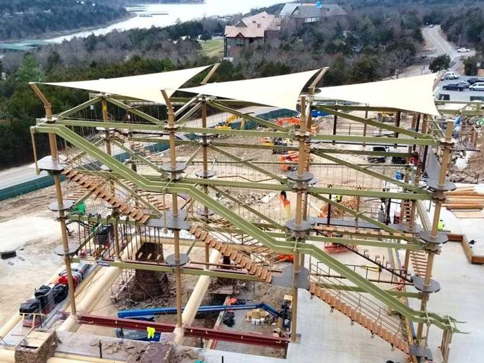 sky trail explorer under construction at big cedar lodge