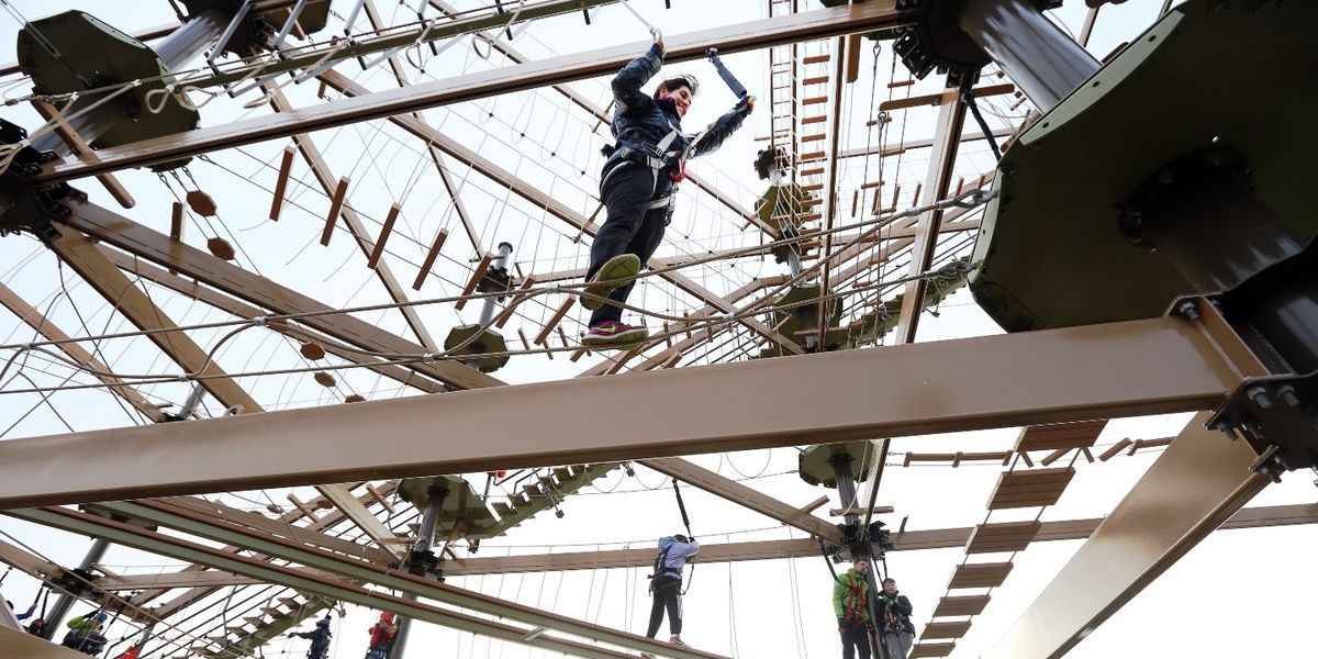 Skyquest Ropes Course Sky Trail High Ropes Course | blooloop