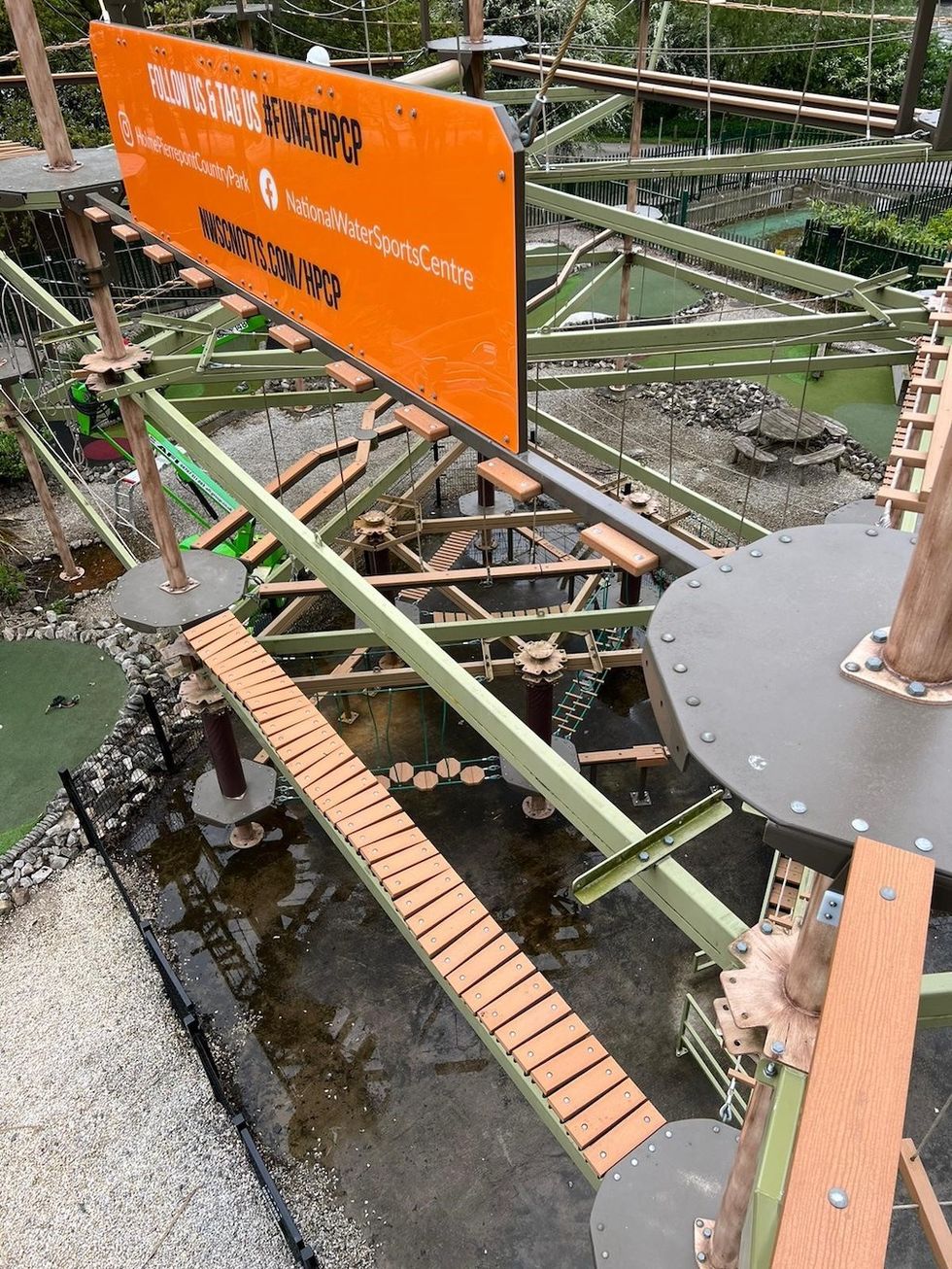 Sky Trail with branding element national water sports centre