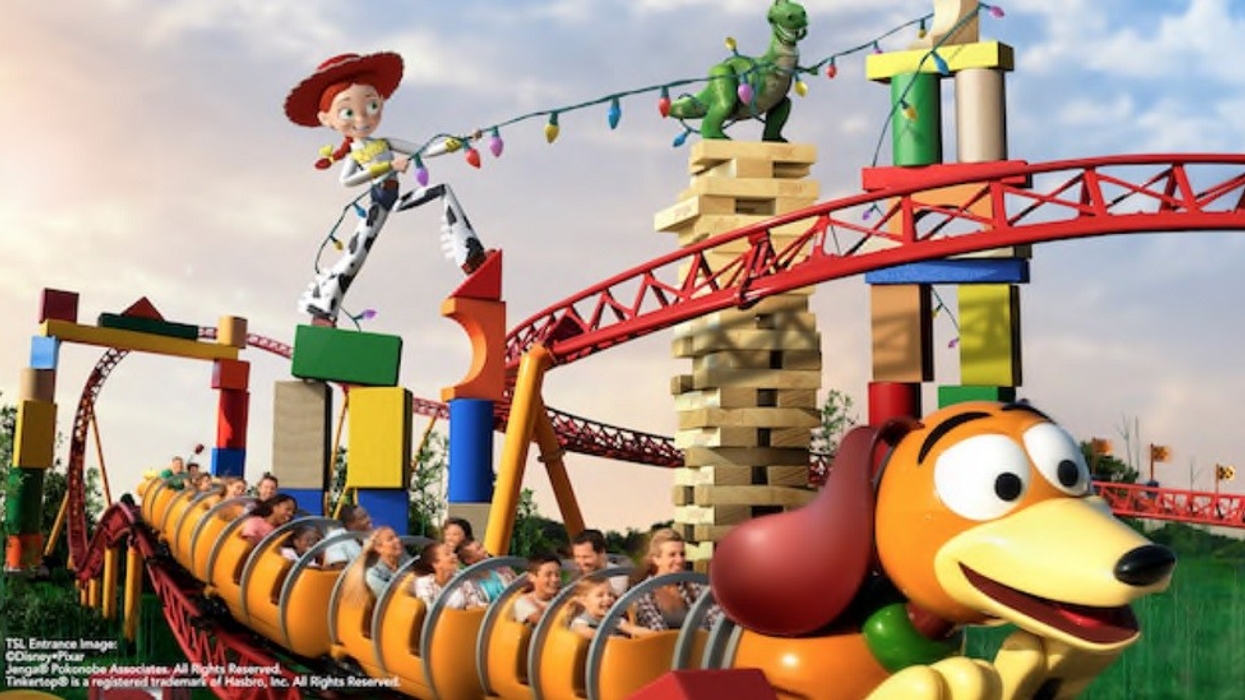 Slinky Dog Dash roller coaster at Toy Story Land in Disney's Hollywood Studios at Walt Disney World Resort in Orlando.