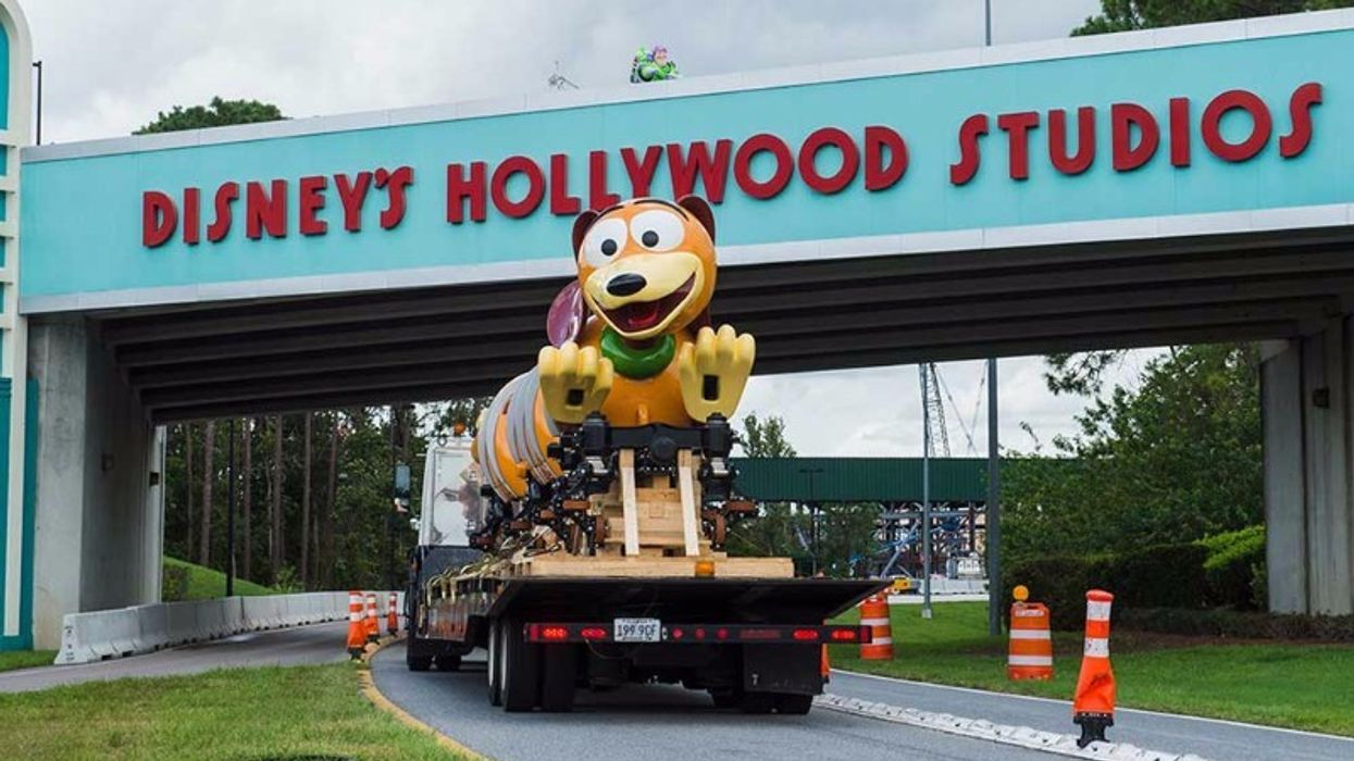 slinky dog for Slinky Dog Dash ride arrives at hollywood studios