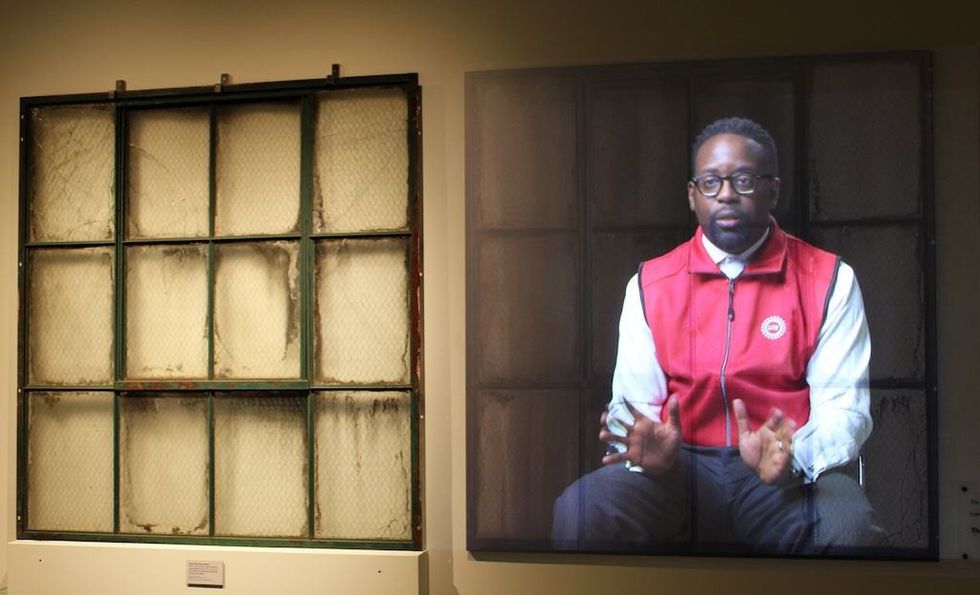 Sloan Museum of Discovery Blue Telescope