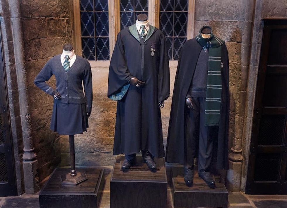 Slytherin feature at Warner Bros. Studio Tour London Great Hall costume