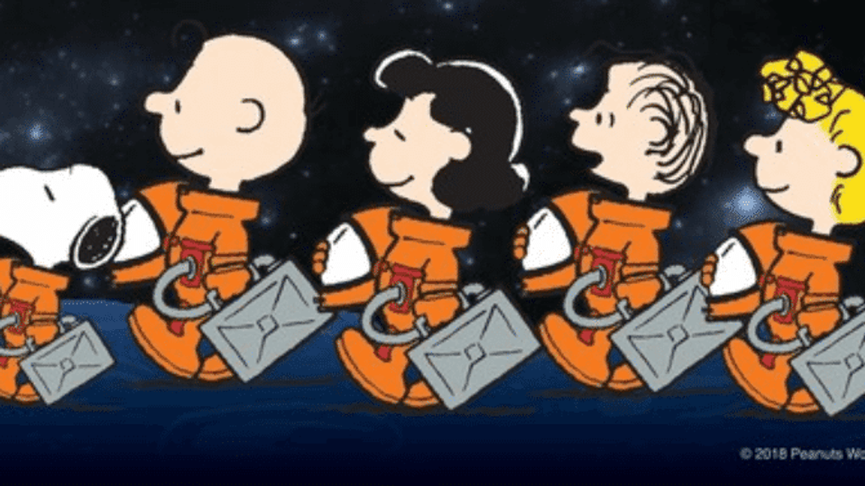 snoopy peanuts worldwide nasa space program
