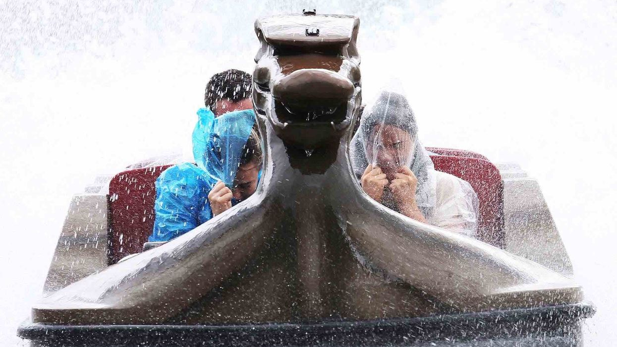 soaked Viking Voyage Tayto Park