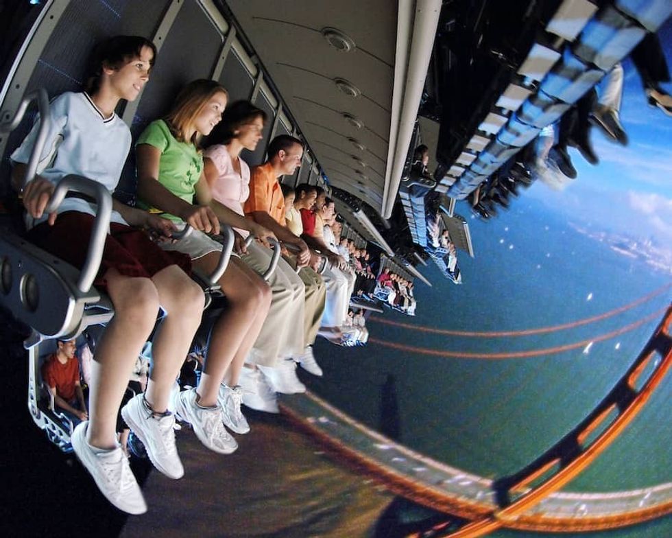 Soarin over california top flying theatre attractions