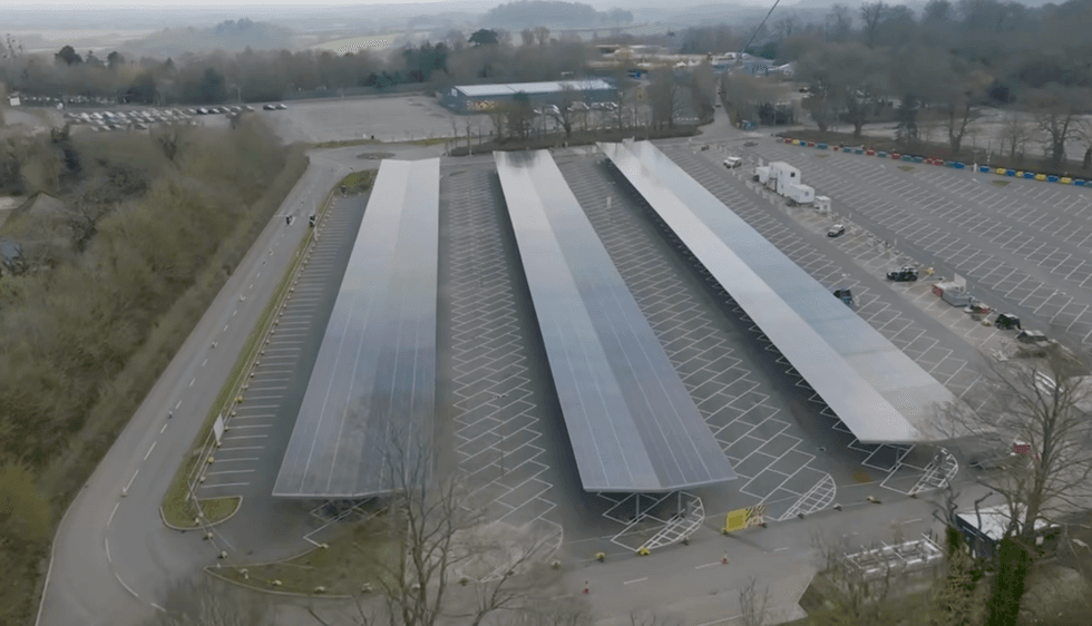 solar carport legoland windsor