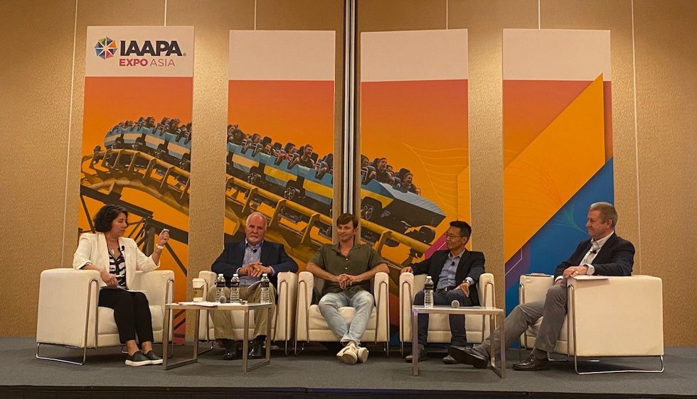 Speakers in the sustainability session at IAAPA Asia 2023 WhiteWater, WTI Waterbom Bali
