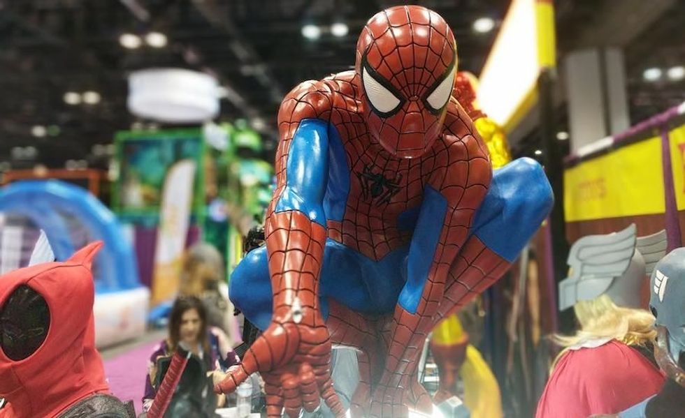 spider man at international attractions expo 2018