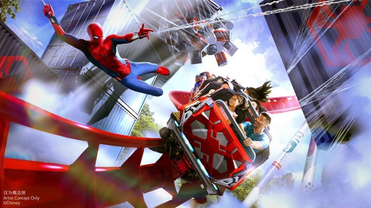 spider-man ride shanghai disney