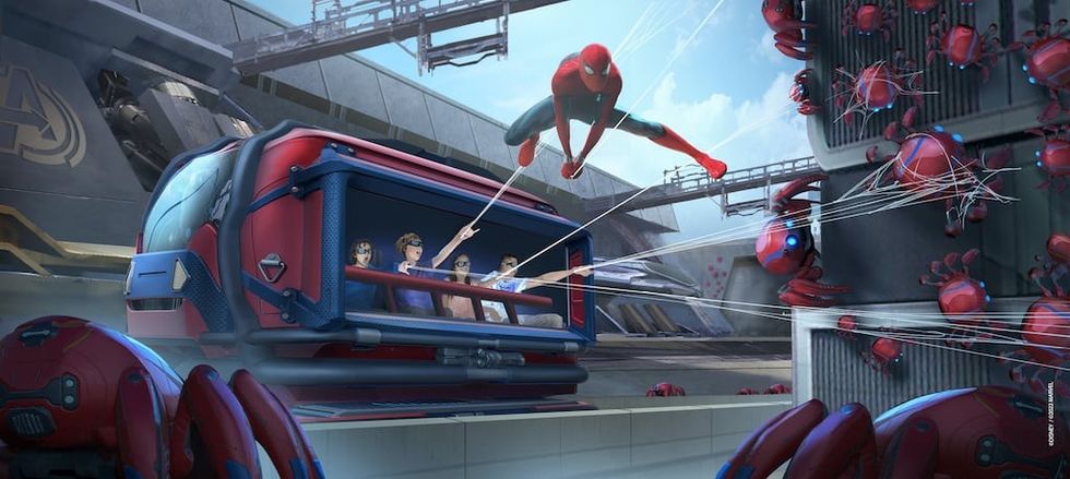 Spider-Man W.E.B. Adventure disney storytelling