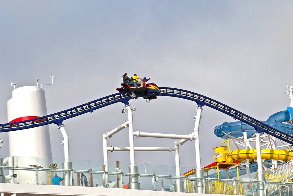 Spike Bolt coaster hill