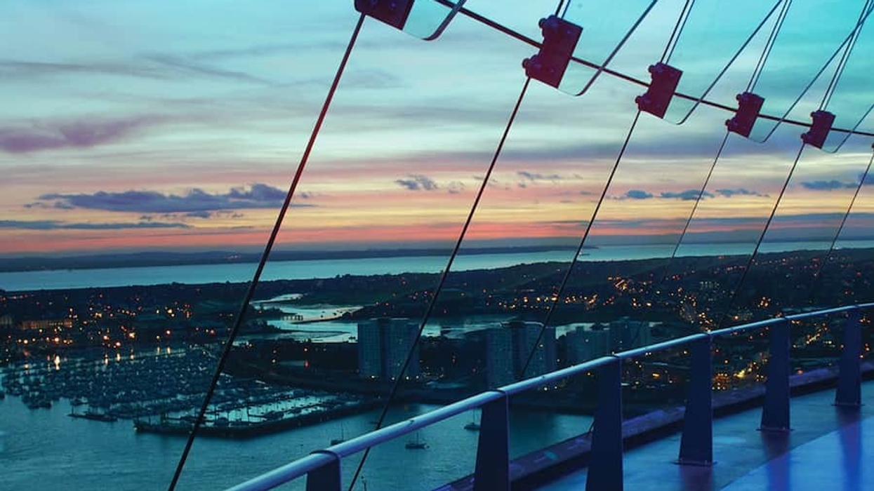 Spinnaker Tower Clouds Bar