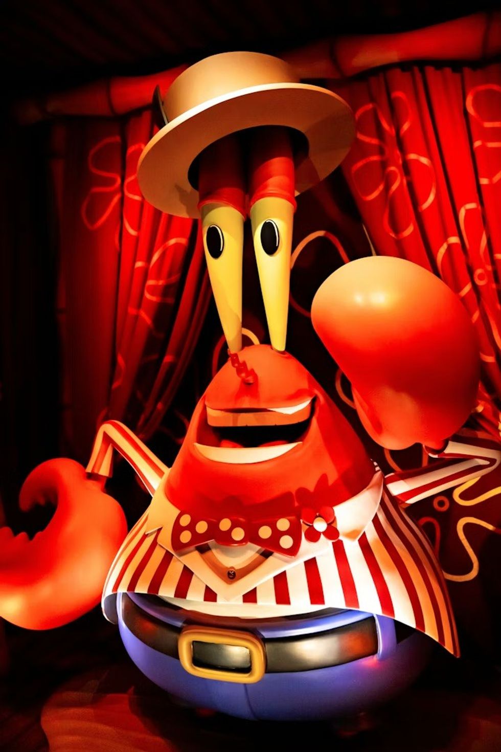 SpongeBob's Crazy Carnival Ride Mr Krab Animatronic