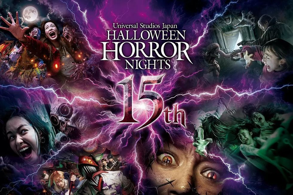 Spooky collage for Universal Studios Japan Halloween Horror Nights 15th anniversary.