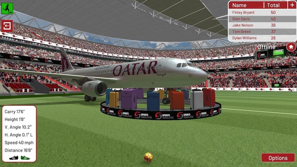 Sports Simulator Football - Luggage Challenge