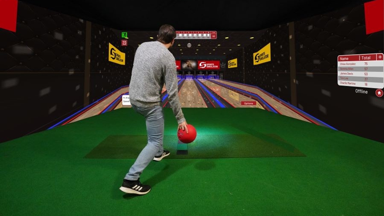Sports Simulator Ten Pin Bowling