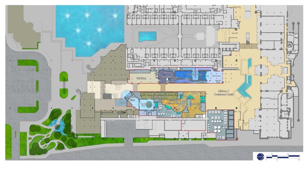 St. Louis Aquarium plan floor 1 PGAV