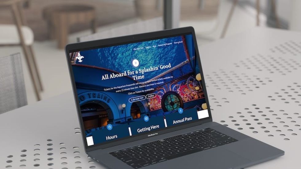 St Louis Aquarium website Speak Creative