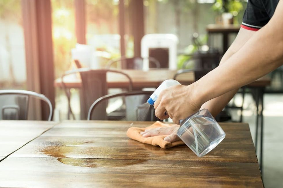 Staff member cleaning hiring difficulties