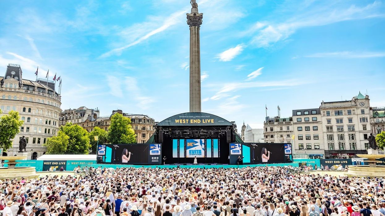 Stage at West End Live in Trafalgar Square