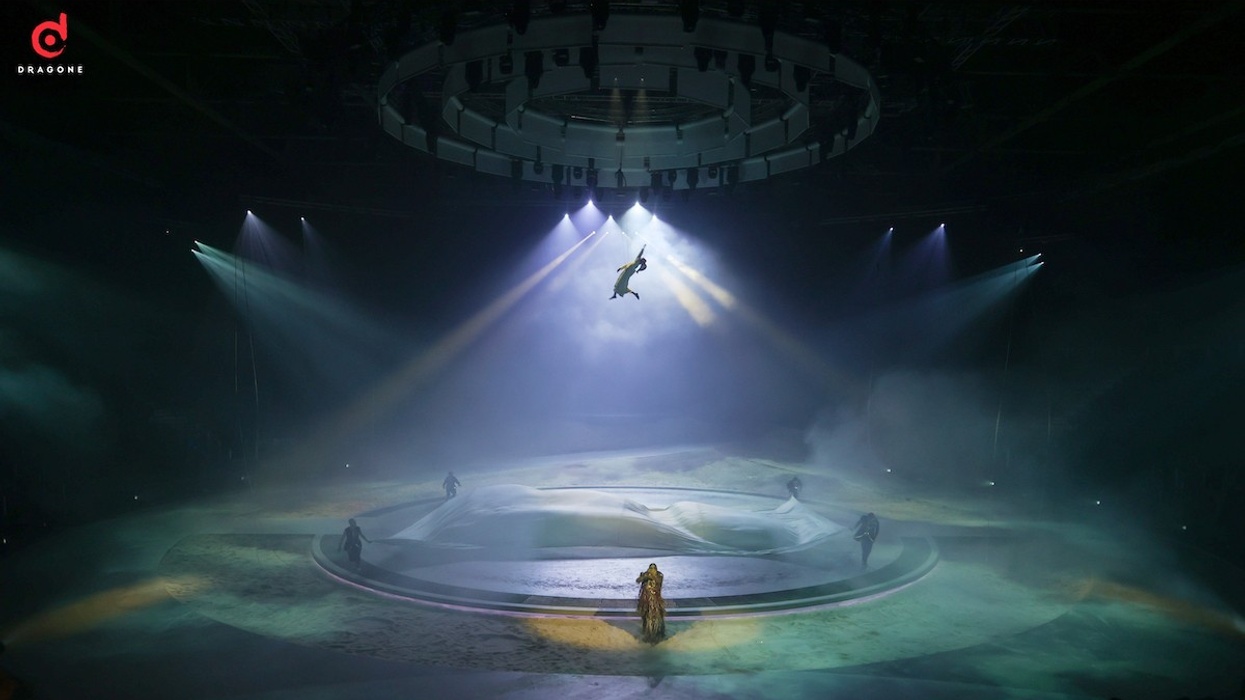 Stage for Terhal show using L-Acoustics technology