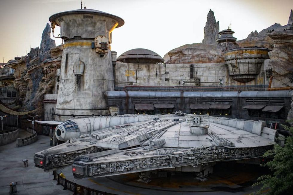 Star Wars: Galaxy's Edge at Disneyland Park in Anaheim, California and at Disney's Hollywood Studios in Lake Buena Vista, Florida, transports guests to Black Spire Outpost, a village on the planet of Batuu. Guests will discover two signature attractions – Millennium Falcon: Smugglers Run and Star Wars: Rise of the Resistance. (Richard Harbaugh/Disney Parks)