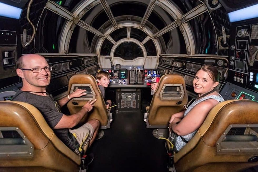star wars galaxy's edge millennium falcon smugglers run millionth rider Asa Kalama